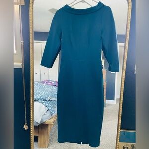 Boden Marisa Ottoman Ribbed Knit Midi Boat Neck Dress